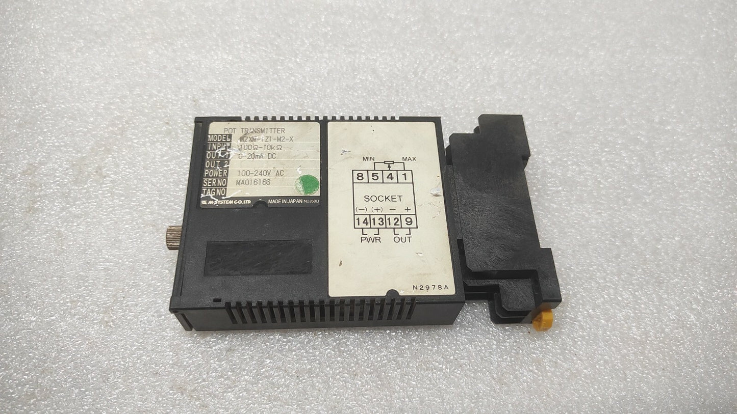 M-SYSTEM M2XM POT TRANSMITTER M2XM-1Z1-M2-X 100-240VAC