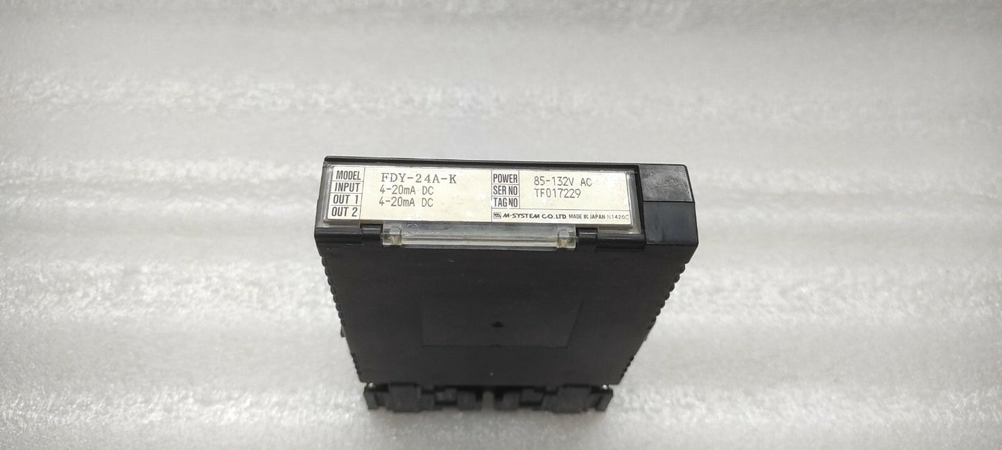 M-SYSTEM FDY-24A-K CURRENT LOOP SUPPLY 85-132VAC