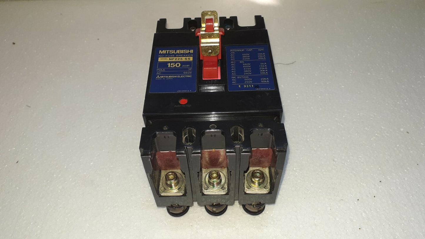 Mitsubishi NF225-SS No-Fuse Breaker 150A 3P 660V NF225SS