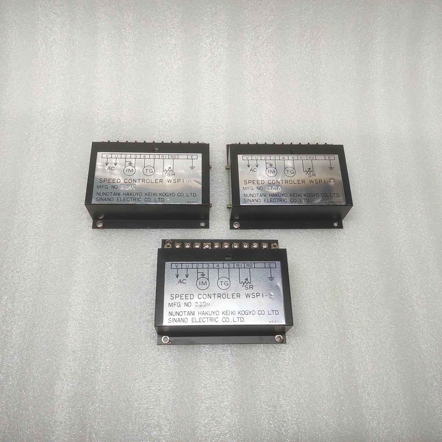 NUNOTANI HAKUYO KEIKI KOGYO WSPI-2 SPEED CONTROLER 2306 SINANO ELECTRIC