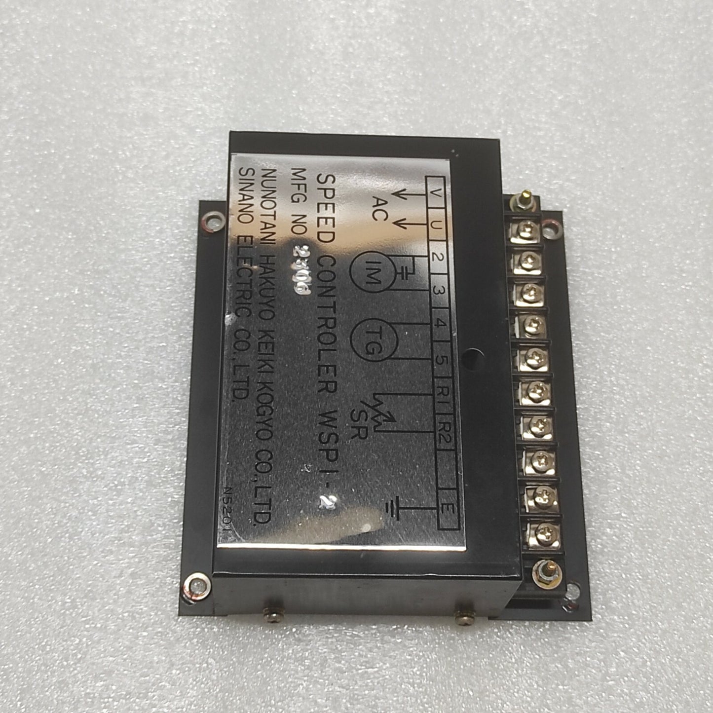 NUNOTANI HAKUYO KEIKI KOGYO WSPI-2 SPEED CONTROLER 2306 SINANO ELECTRIC