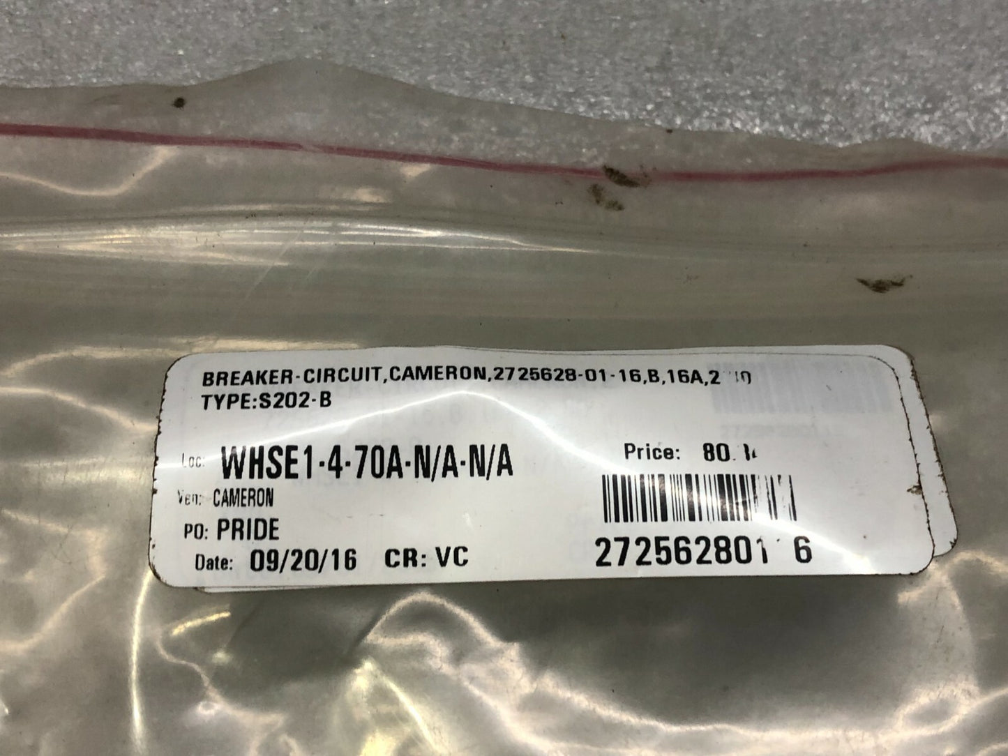 ABB A202 B16 400V GB10963 2-POLE CIRCUIT BREAKER 2CD-S252-001-R0165 27256280116
