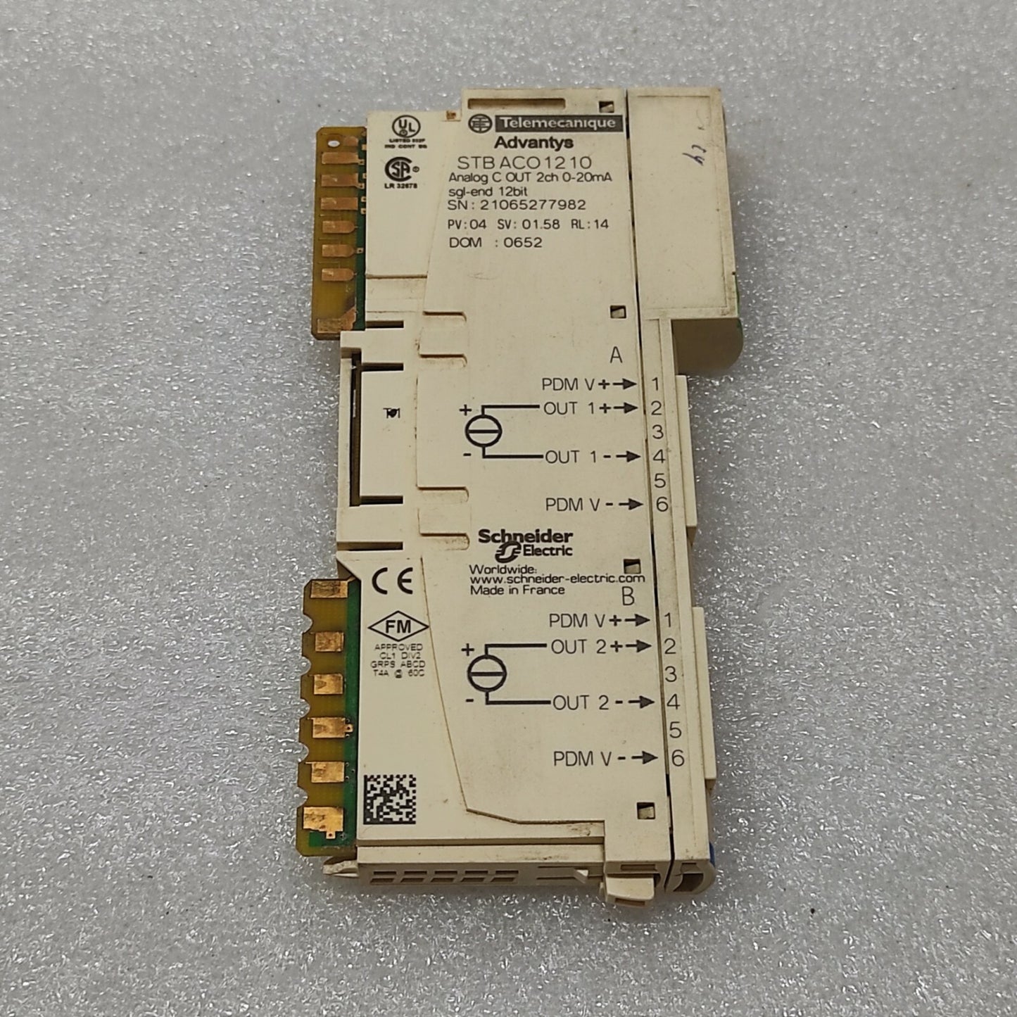 SE STB ACO1210 ANALOG OUTPUT MODULE