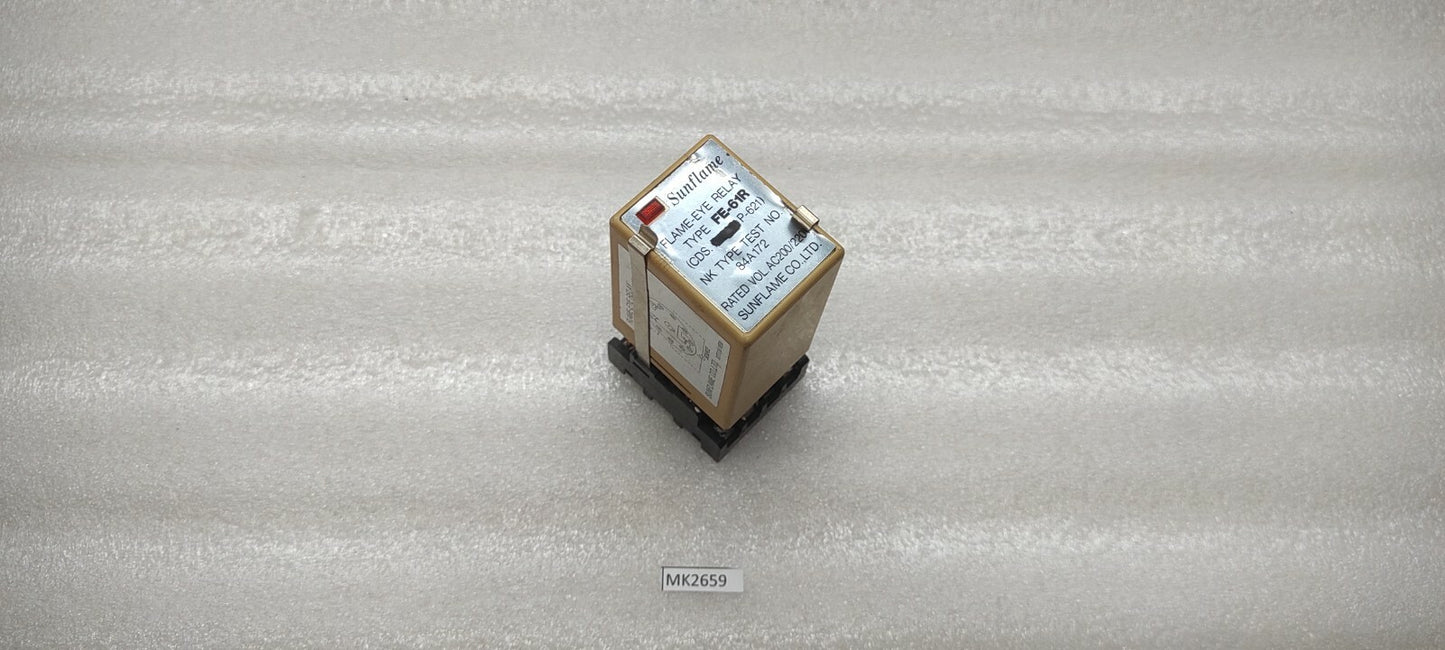 SUNFLAME FE61R FLAME EYE RELAY 200-220VAC