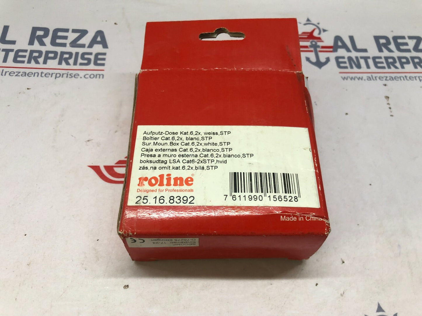 ROLINE 25-16-8392 CAT 6 SURFACE MOUNTING WALL BOX DUAL JACK