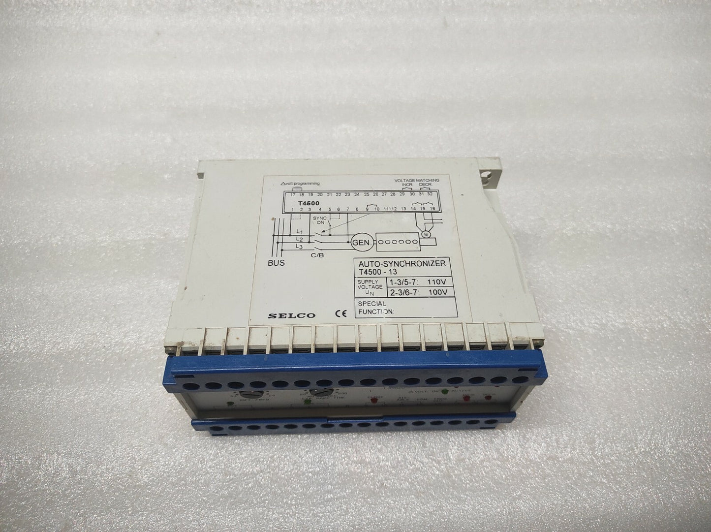 SELCO T4500-13 AUTO SYNCHRONIZER 110VAC