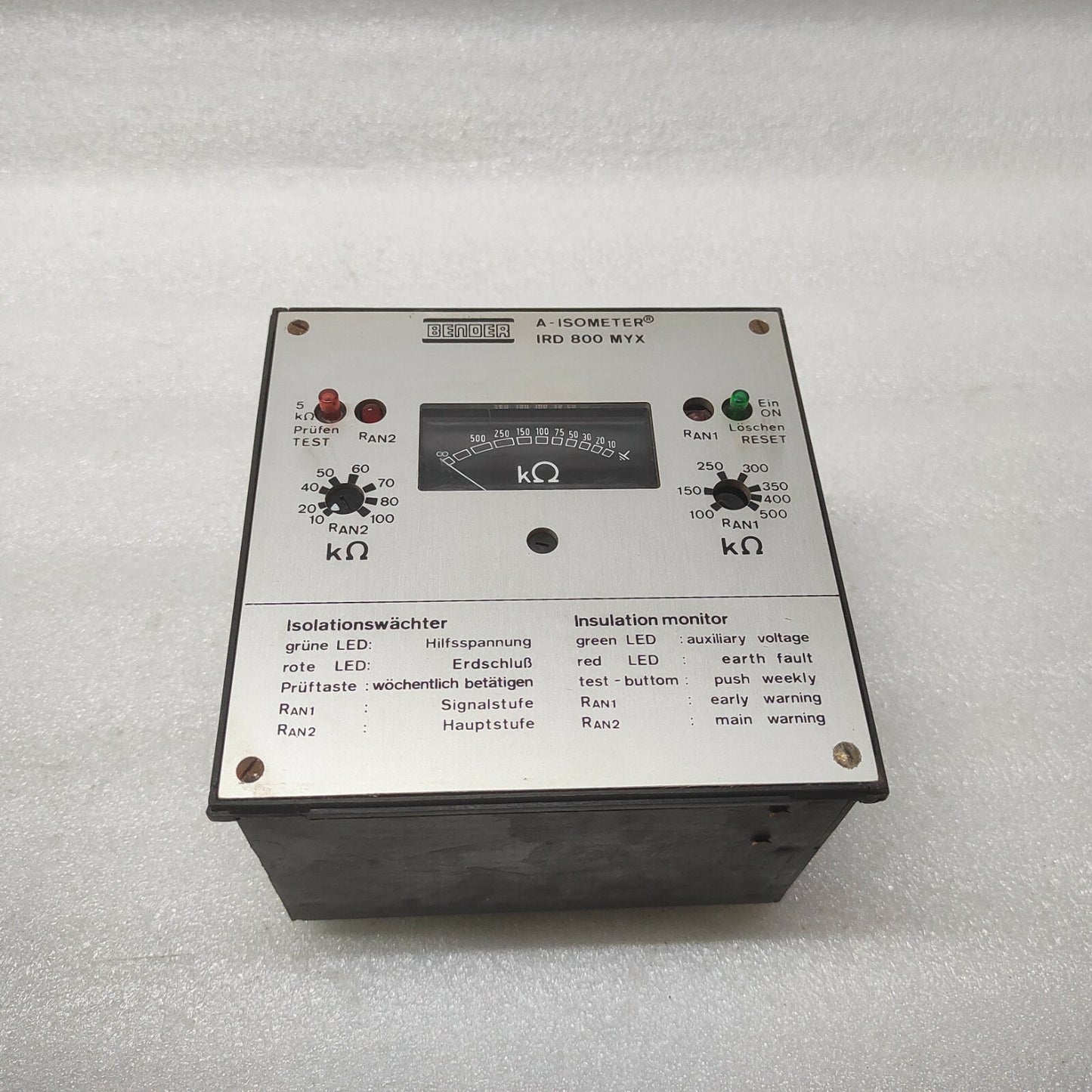 BENDER IRD-800-MYX INSULATION MONITOR A-ISOMETER 115/220/380/440V
