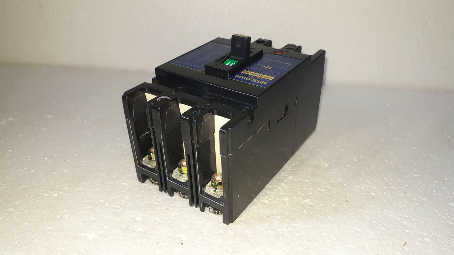 Mitsubishi NF100-SH No-Fuse Breaker 15A 3P 660V NF100SH