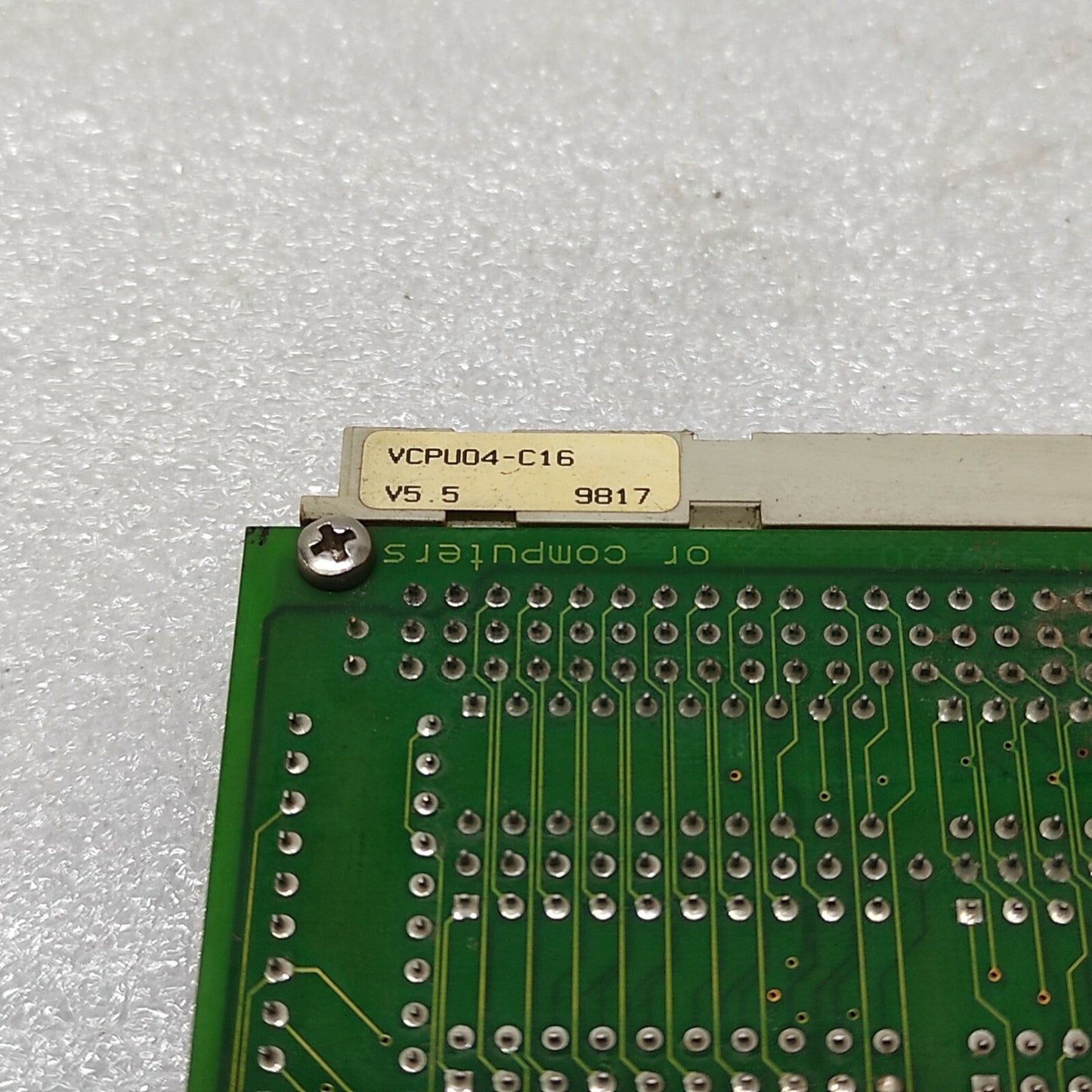 OR INDUSTRIAL COMPUTERS VCPU04-C16 PCB VCPU02 V5.X LS