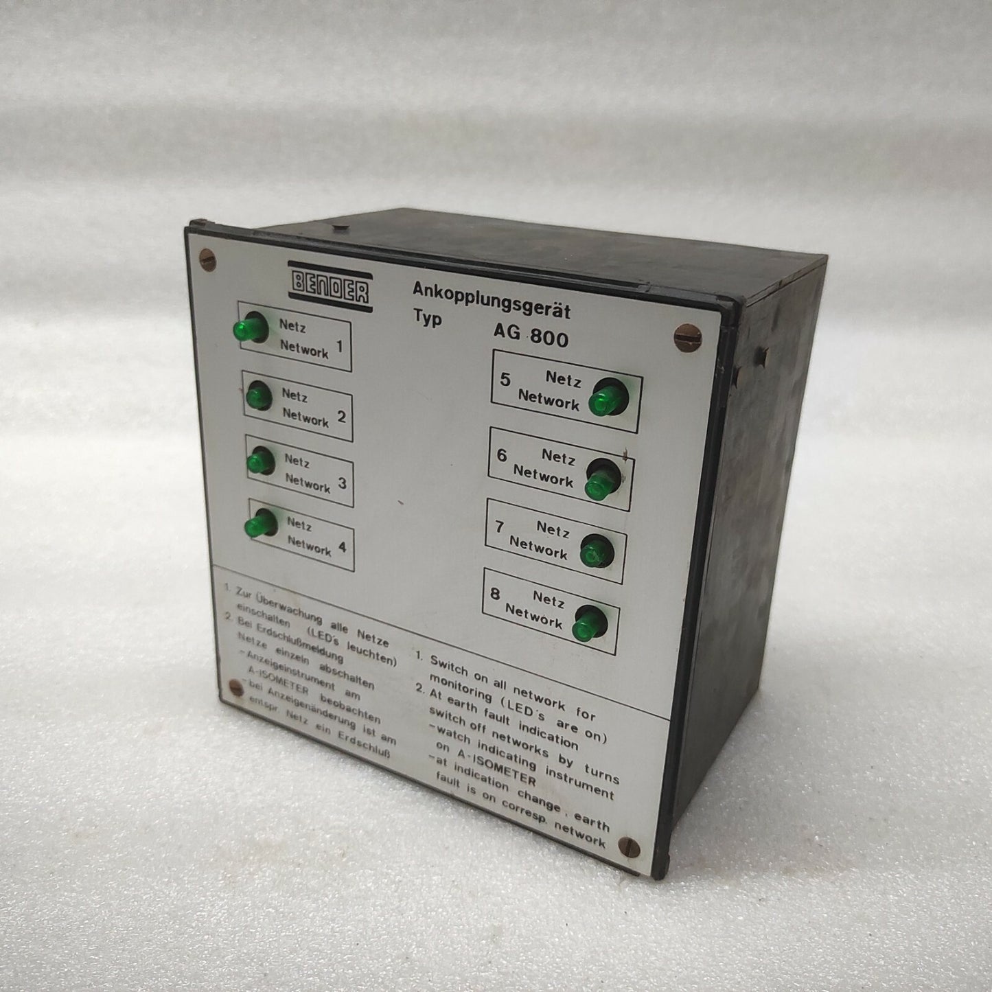 BENDER AG 800 COUPLING DEVICES