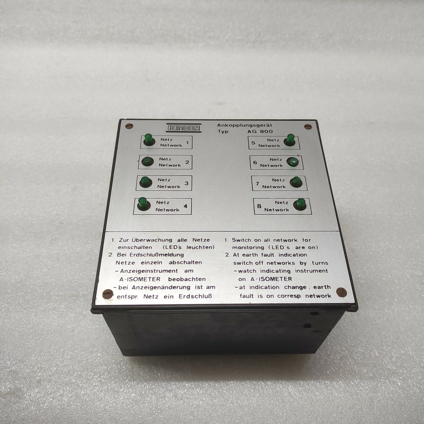 BENDER AG 800 COUPLING DEVICES