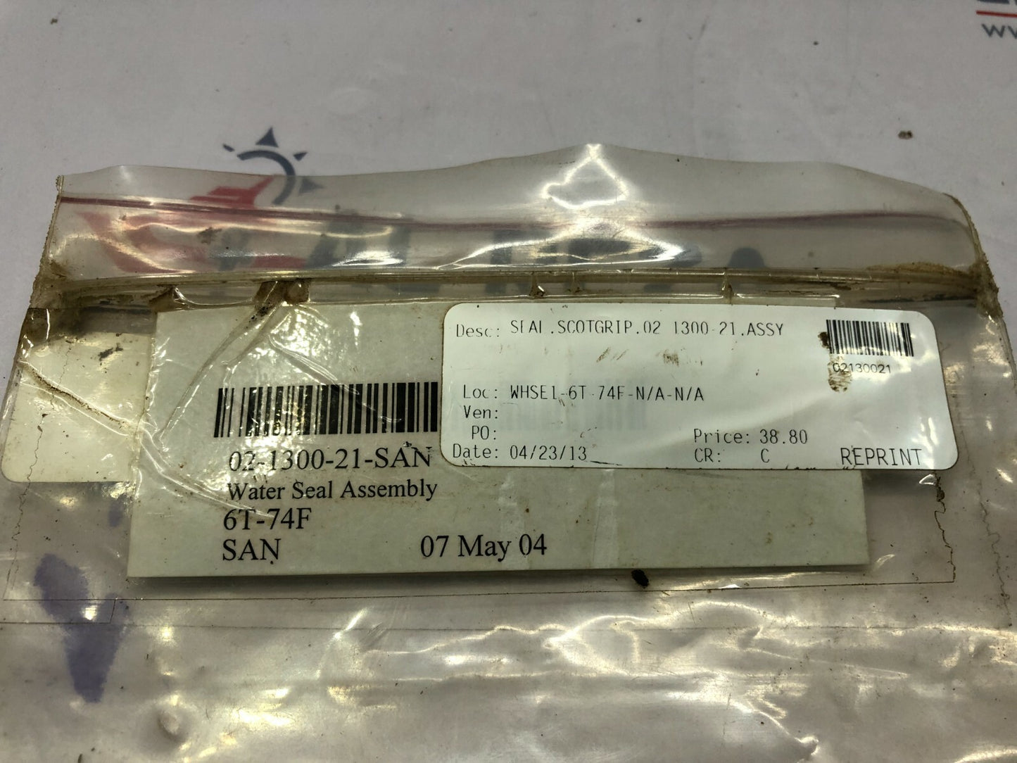 SCOTGRIP 02-1300-21 WATER SEAL