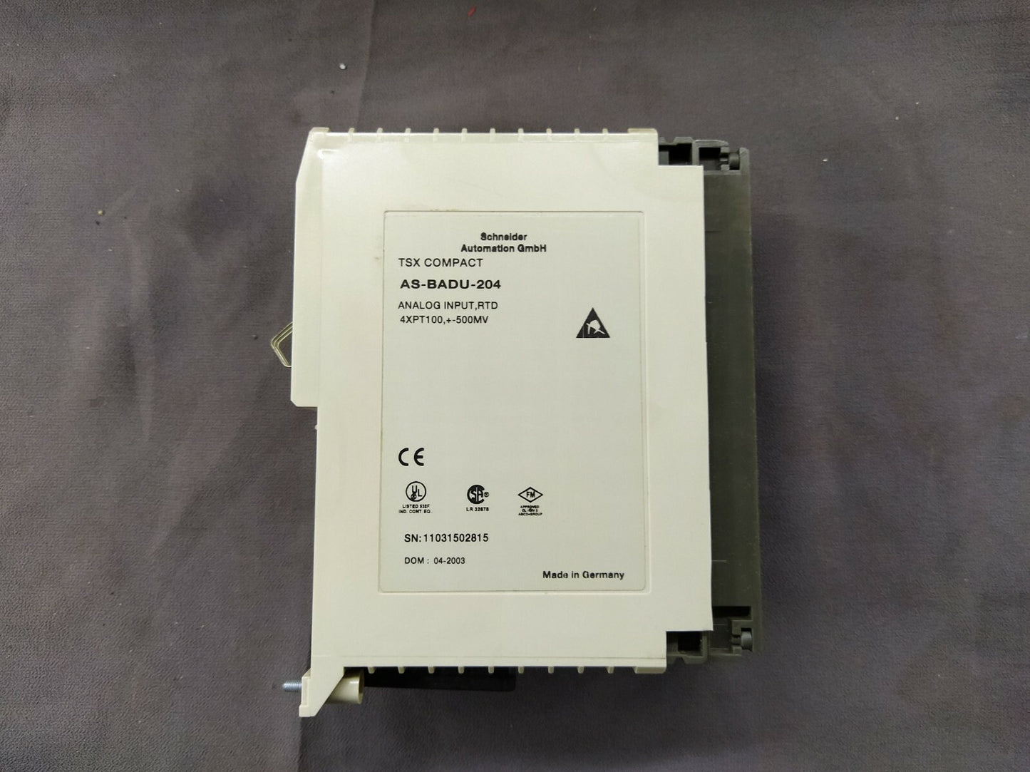 SE TSX Compact AS-BADU-204 Analog Input Module
