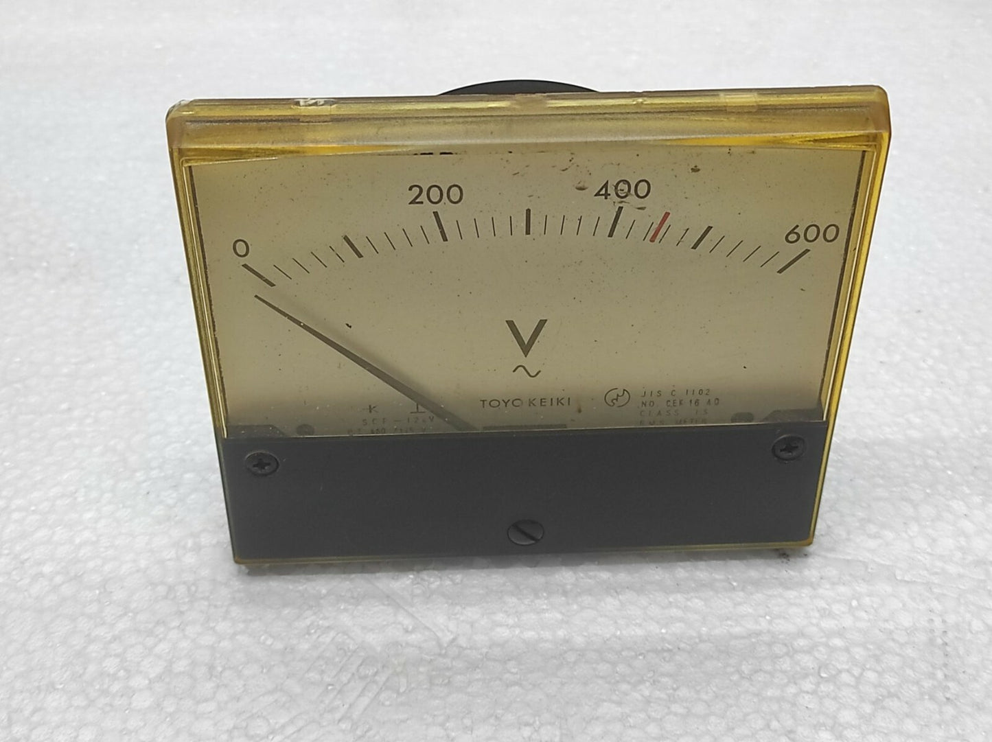 TOYO KEIKI SCF-12NV VOLT METER 0-600V PT 460/115V
