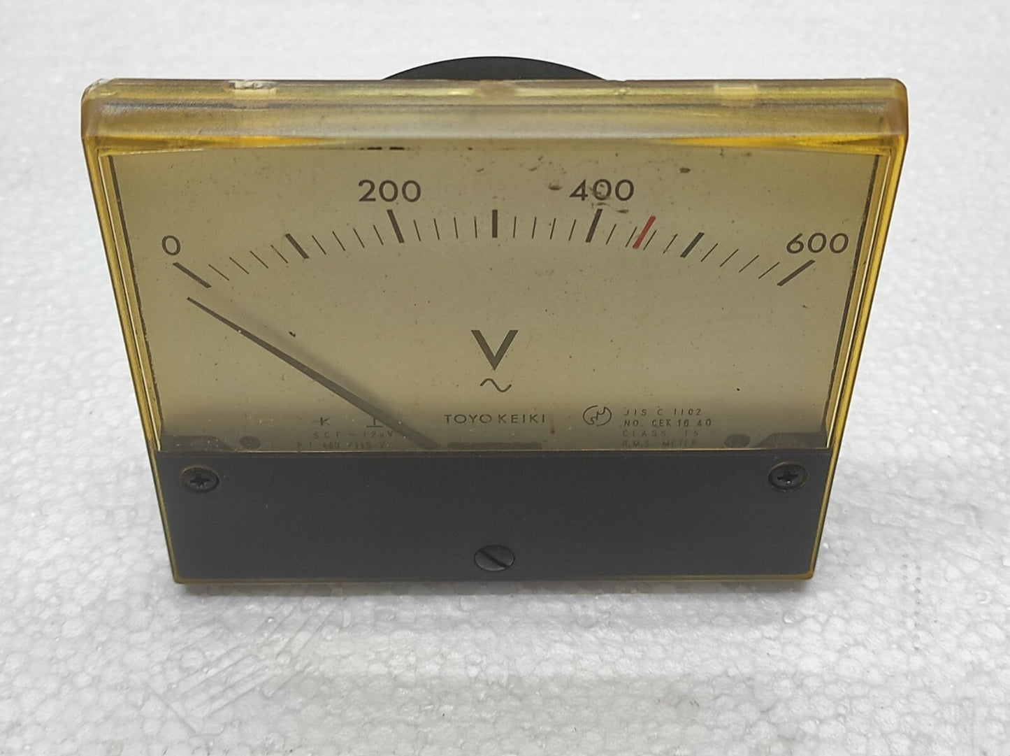 TOYO KEIKI SCF-12NV VOLT METER 0-600V PT 460/115V