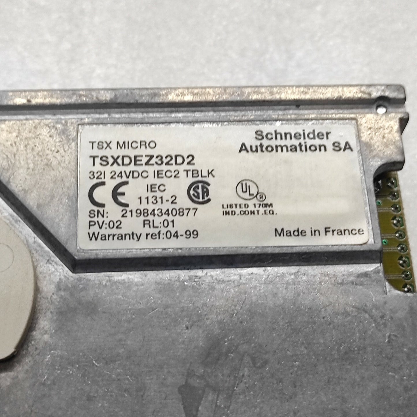 SE TSX MICRO TSXDEZ32D2 32-DISCRETE INPUT MODULE