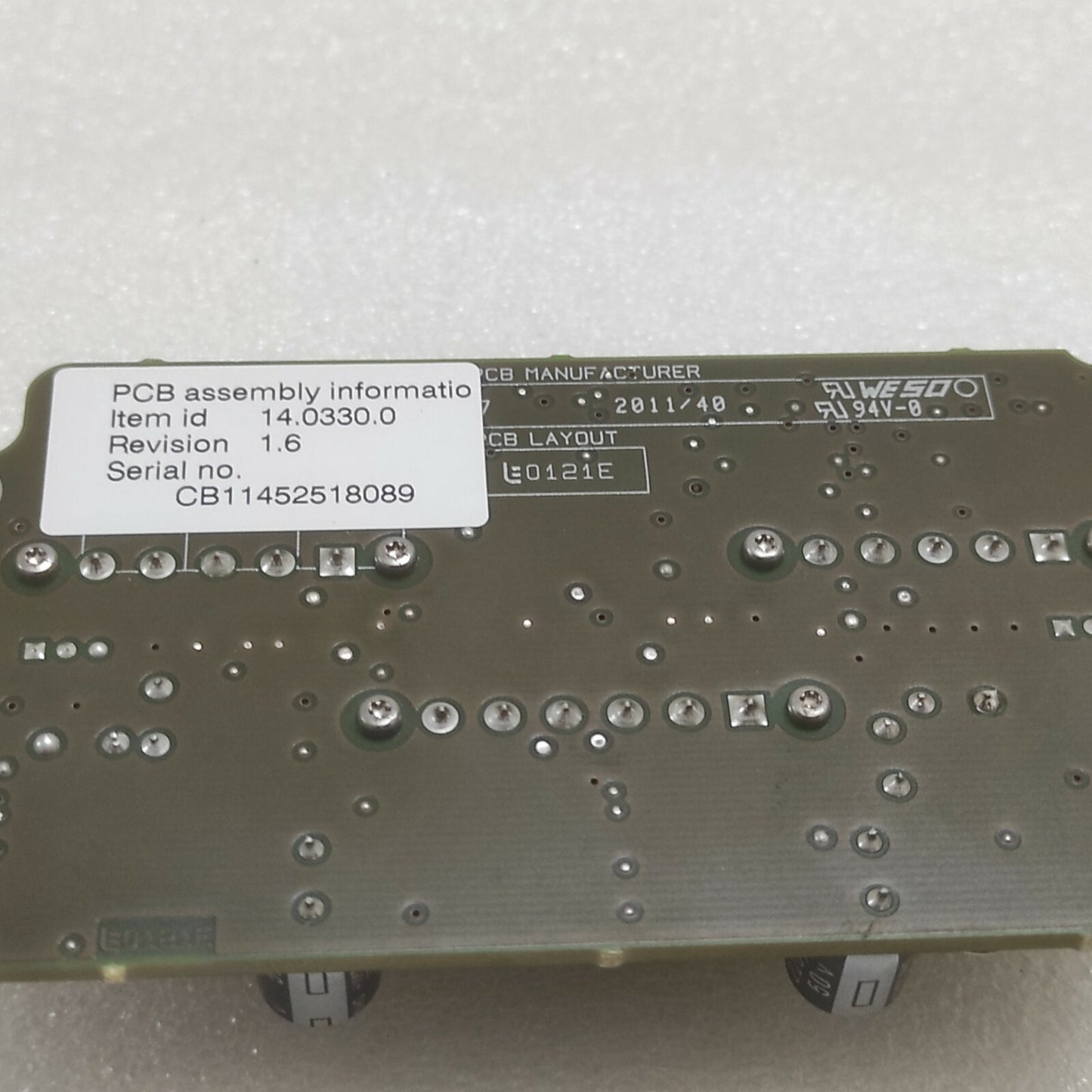 MAN B&W 14.0330.0 TERMINAL BOX, MODIFICATION KIT PCB