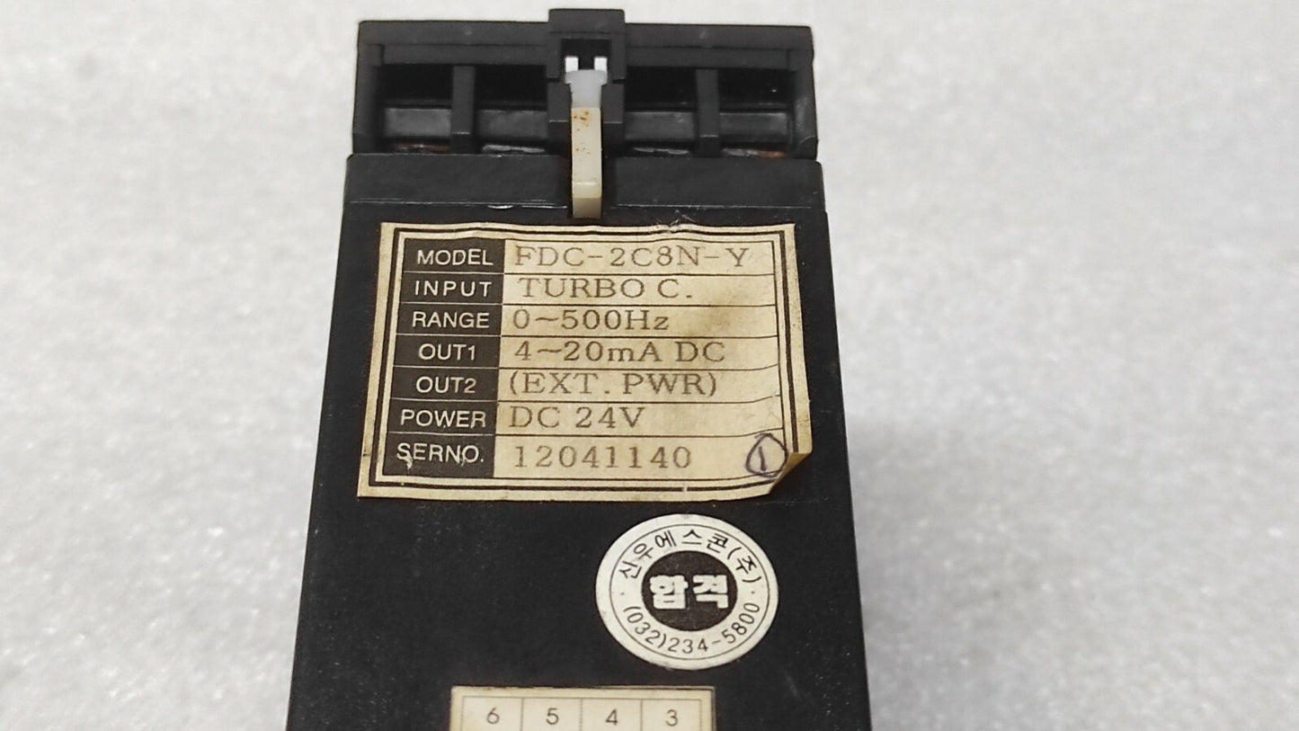 SINWOO S-CON FDC-2C8N-Y SIGNAL CONVERTER 24VDC