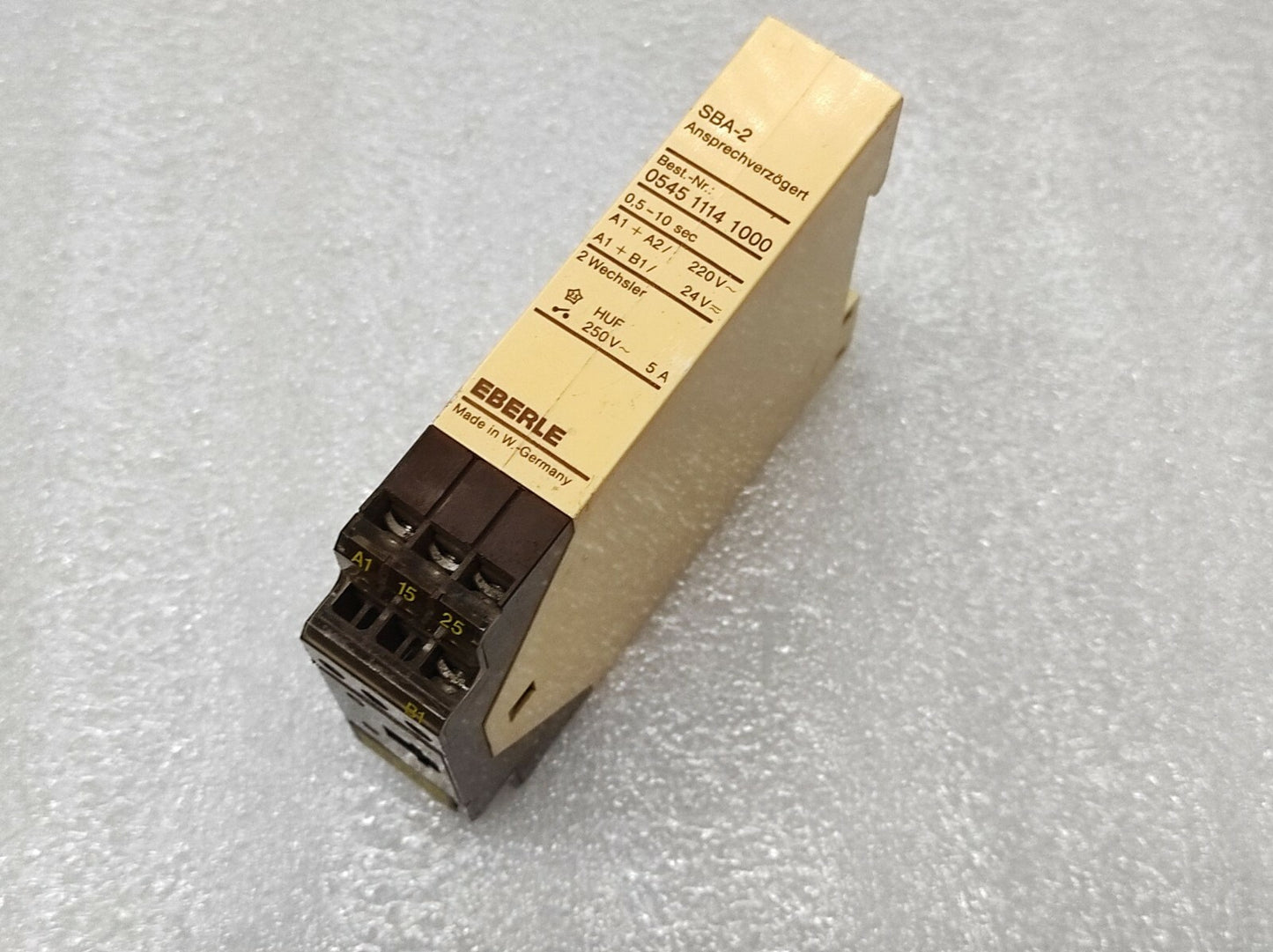 Eberle SBA2 Ansprechverz 0545 1114 1000 Time Delay Relay 0.5-10 SEC LOT OF 3 PC