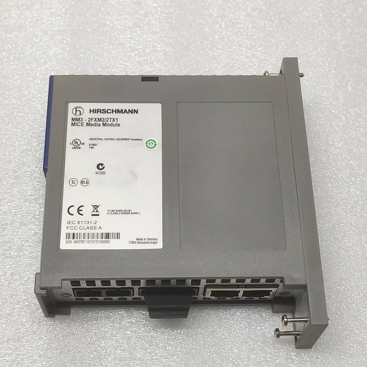 HIRSCHMANN MM3-2FXM2/2TX1 MICE MEDIA MODULE