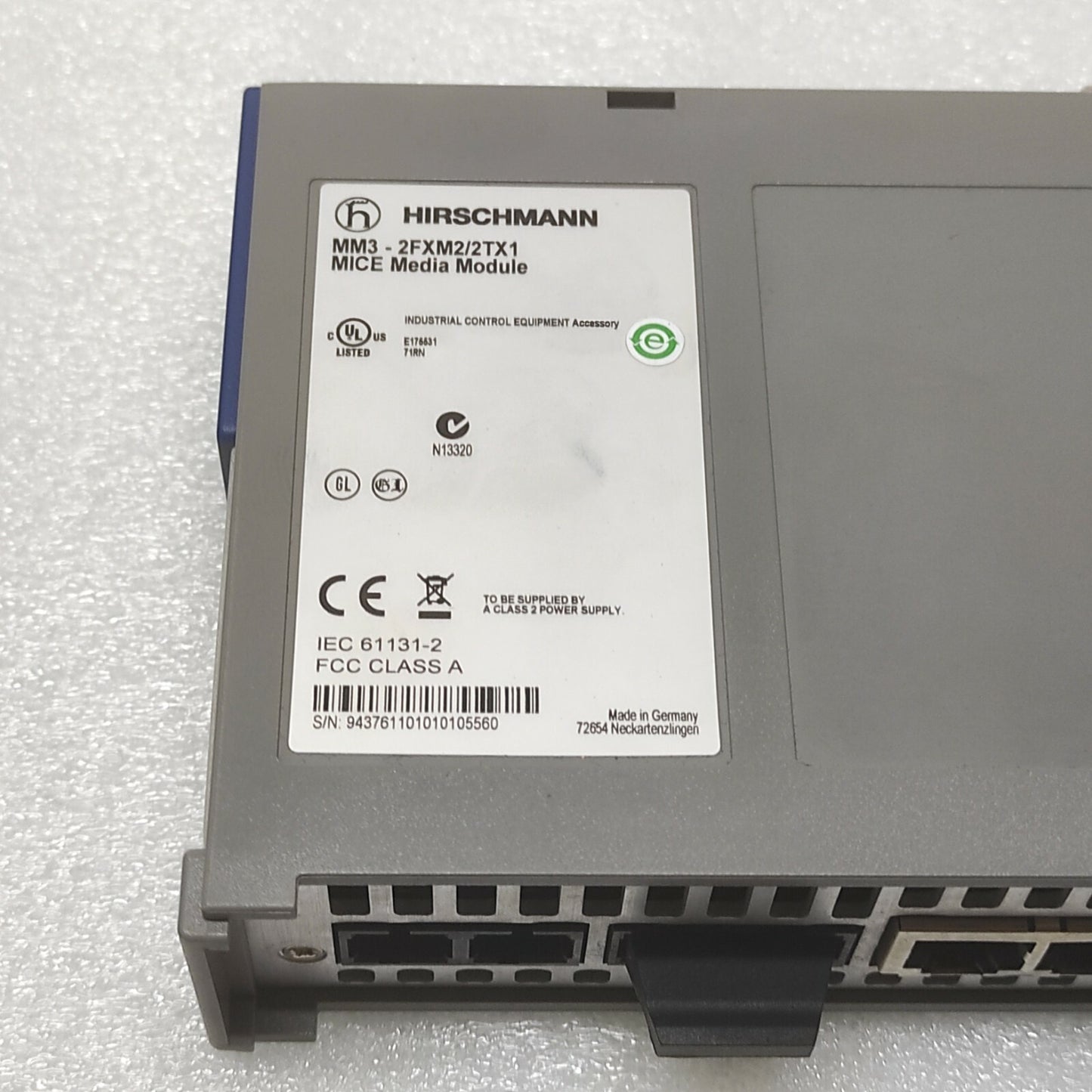 HIRSCHMANN MM3-2FXM2/2TX1 MICE MEDIA MODULE
