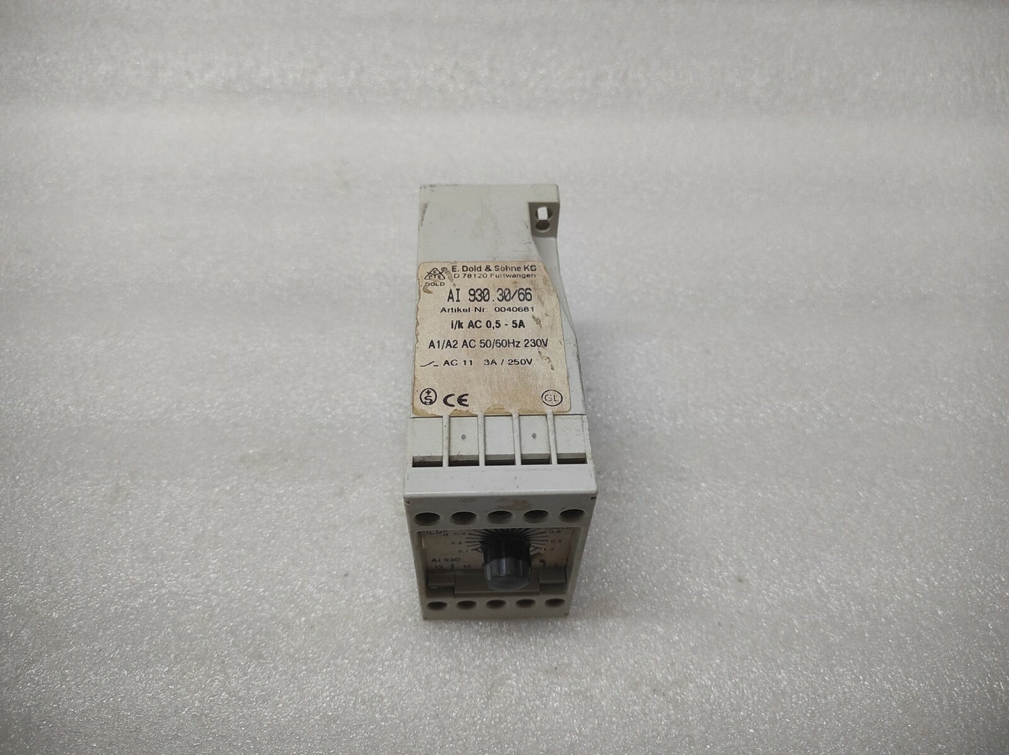DOLD AI 930.30/66 TIME RELAY 0040681 230V