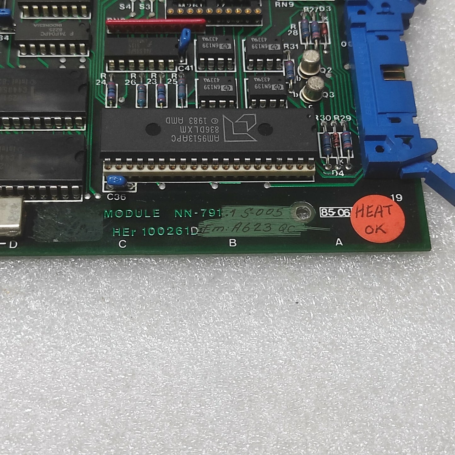 NOR CONTROL NN-791.1 S-005 I/O PROCESSOR CARD HER100261D NN791.1