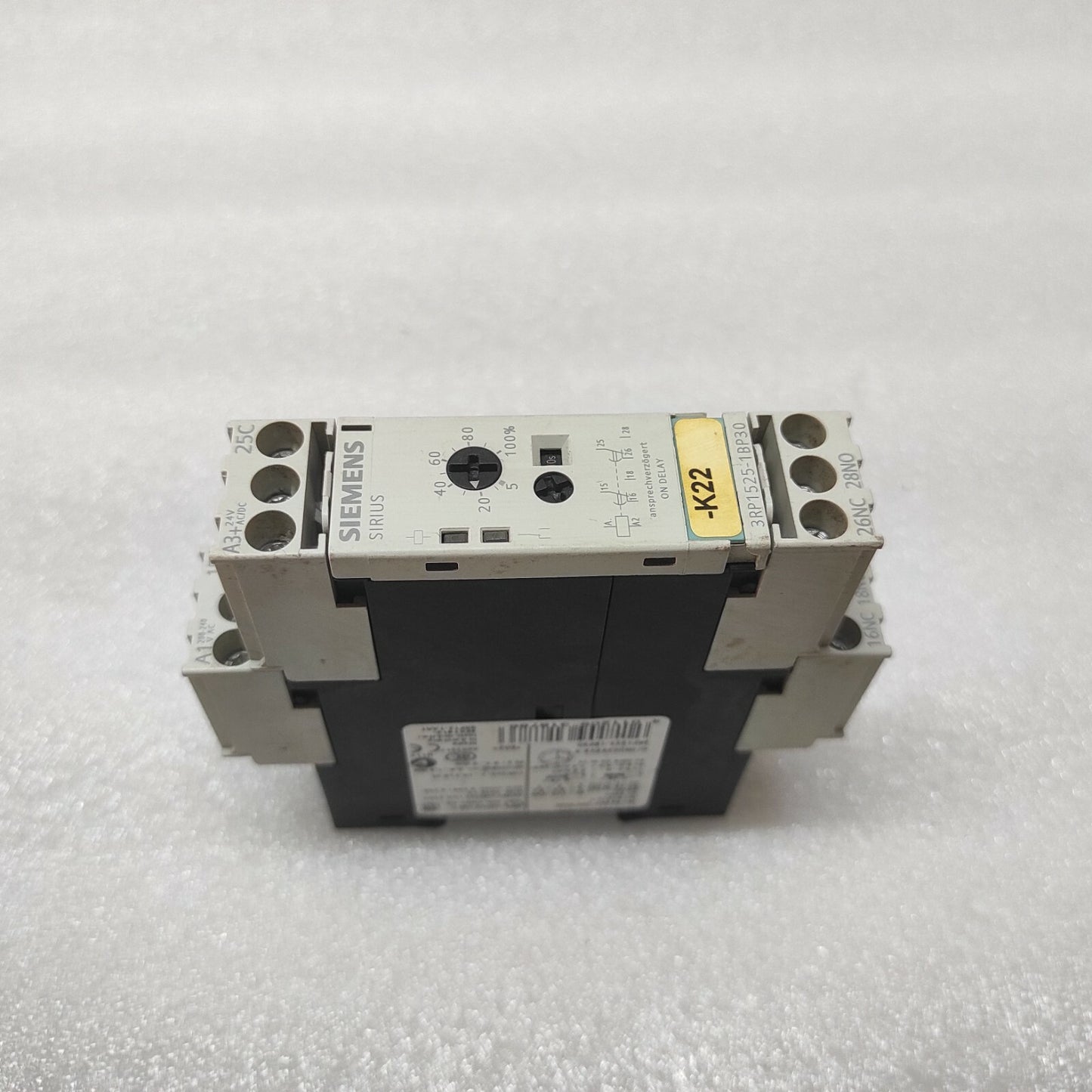 SIEMENS 3RP1525-1BP30 ON DELAY TIMER RELAY