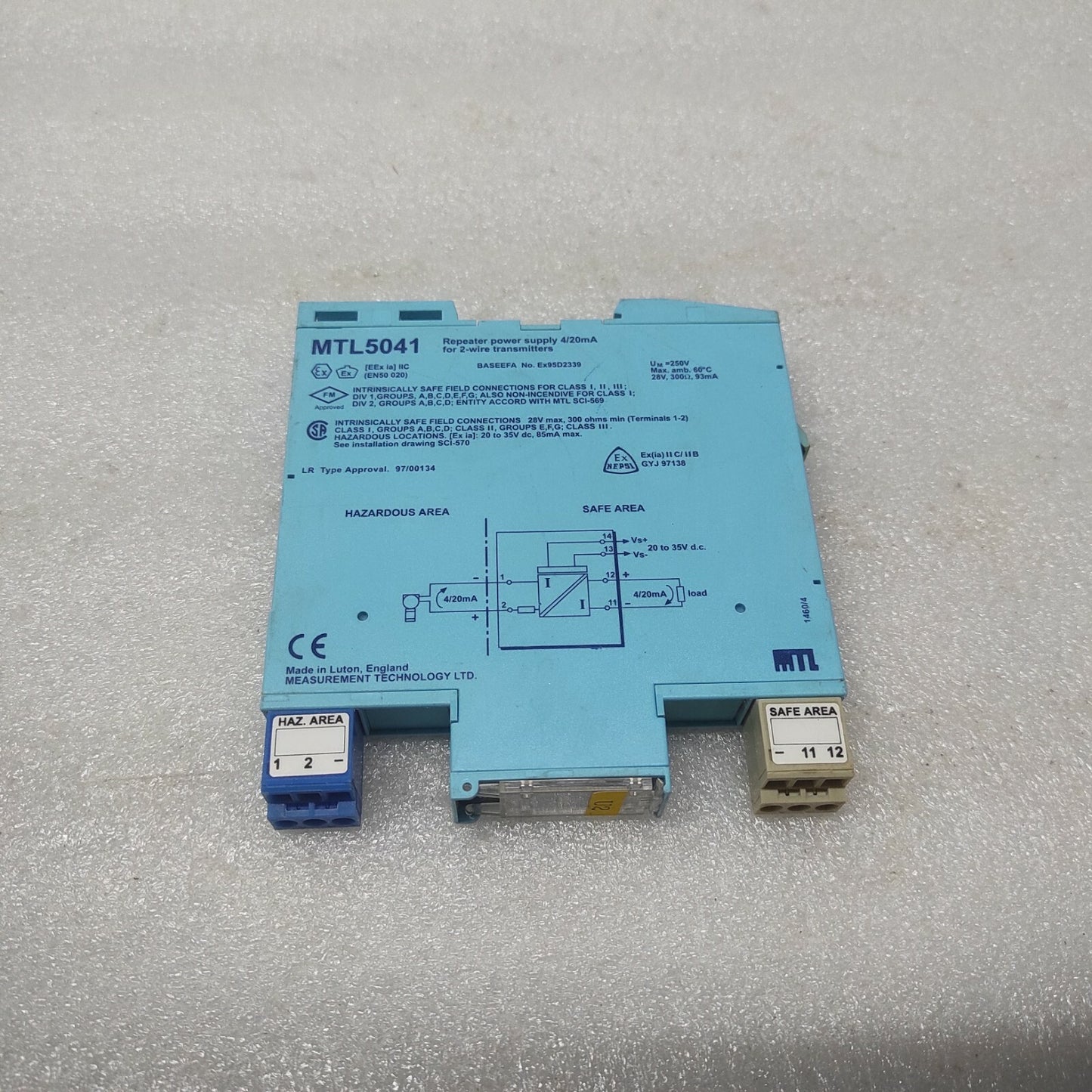 MEASUREMENT TECHNOLOGY MTL5041 REPEATER POWER SUPPLY MTL 5041