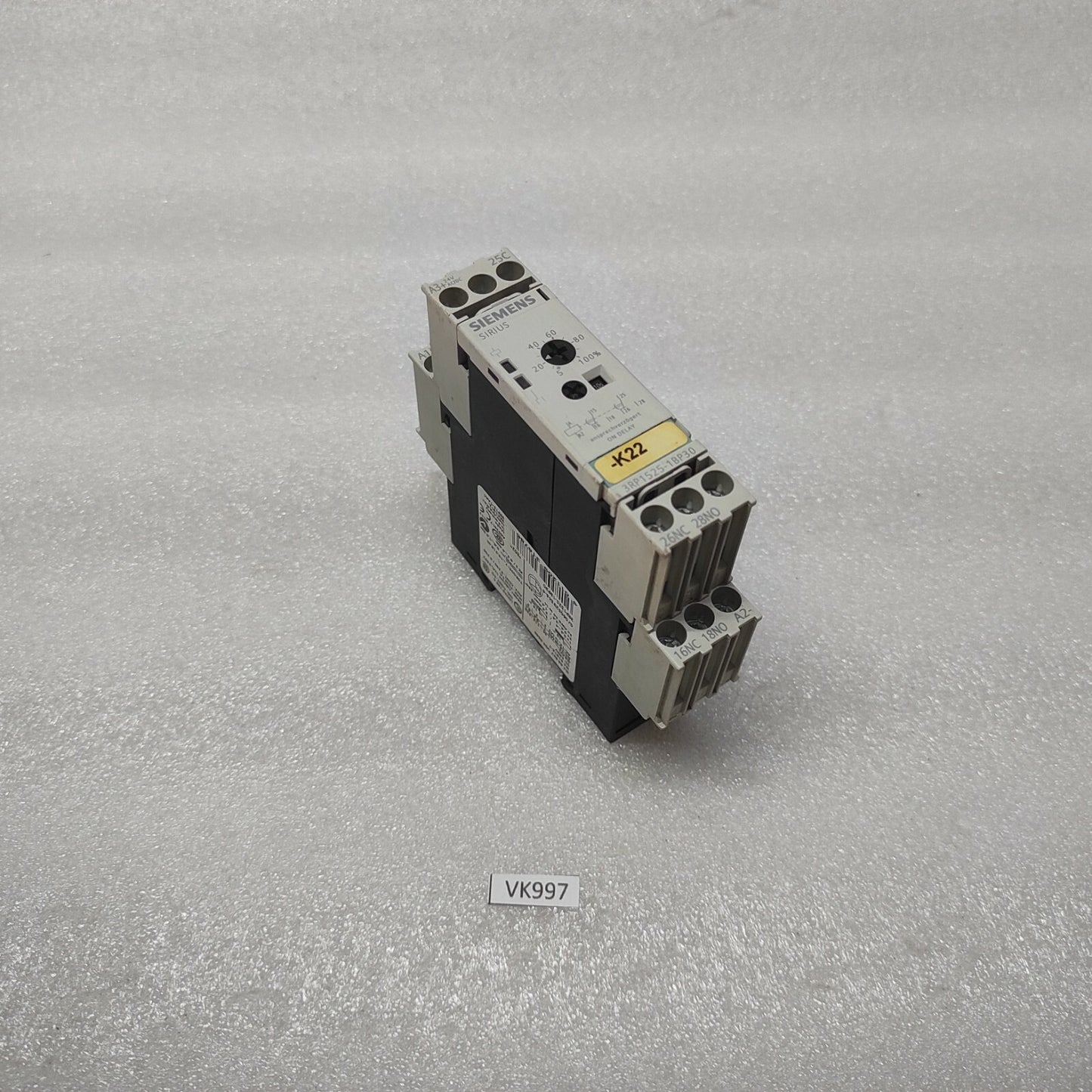 SIEMENS 3RP1525-1BP30 ON DELAY TIMER RELAY