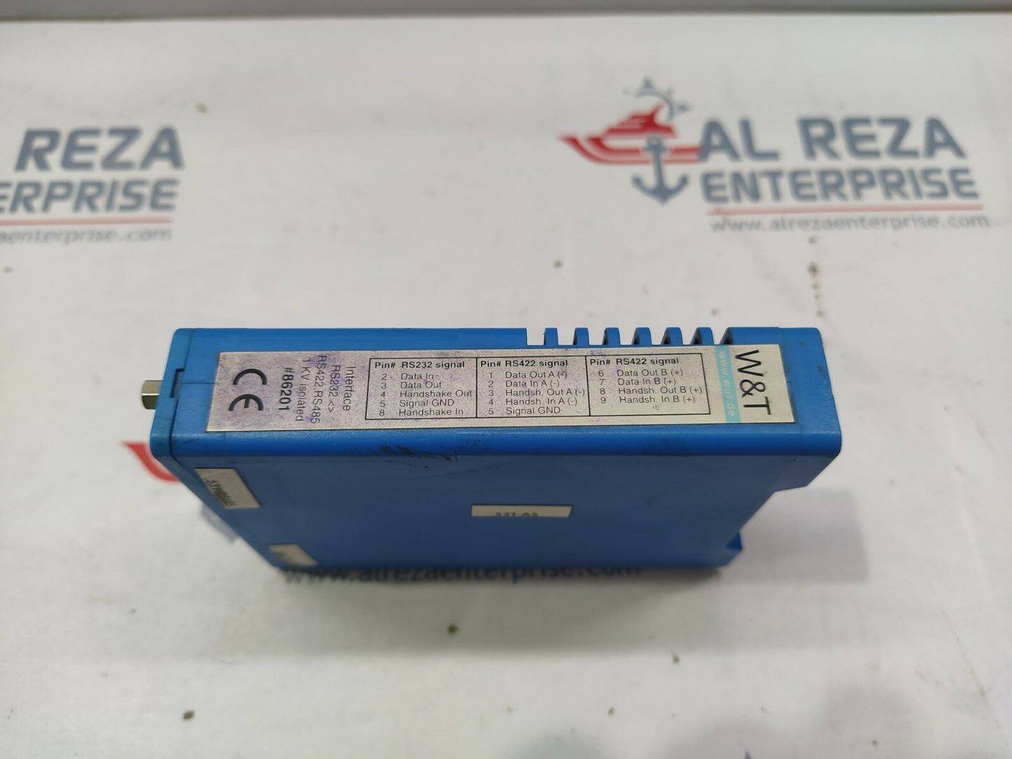 W&T 86201 RS232 TO RS422,RS485 1KV ISOLATED INTERFACE 02EA7F JG 86201 RS 232