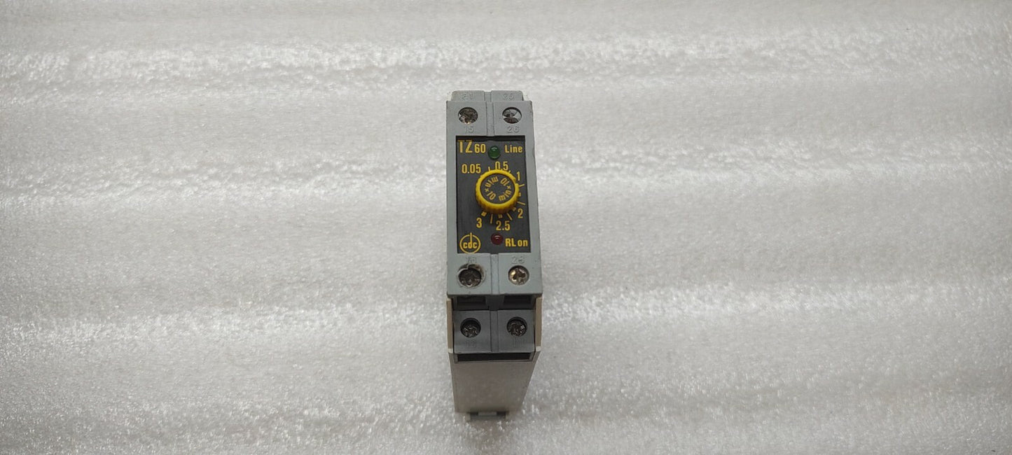 CDC TZ60 24V AC-DC 0.05-3 10MINUTE TIMER RELAY
