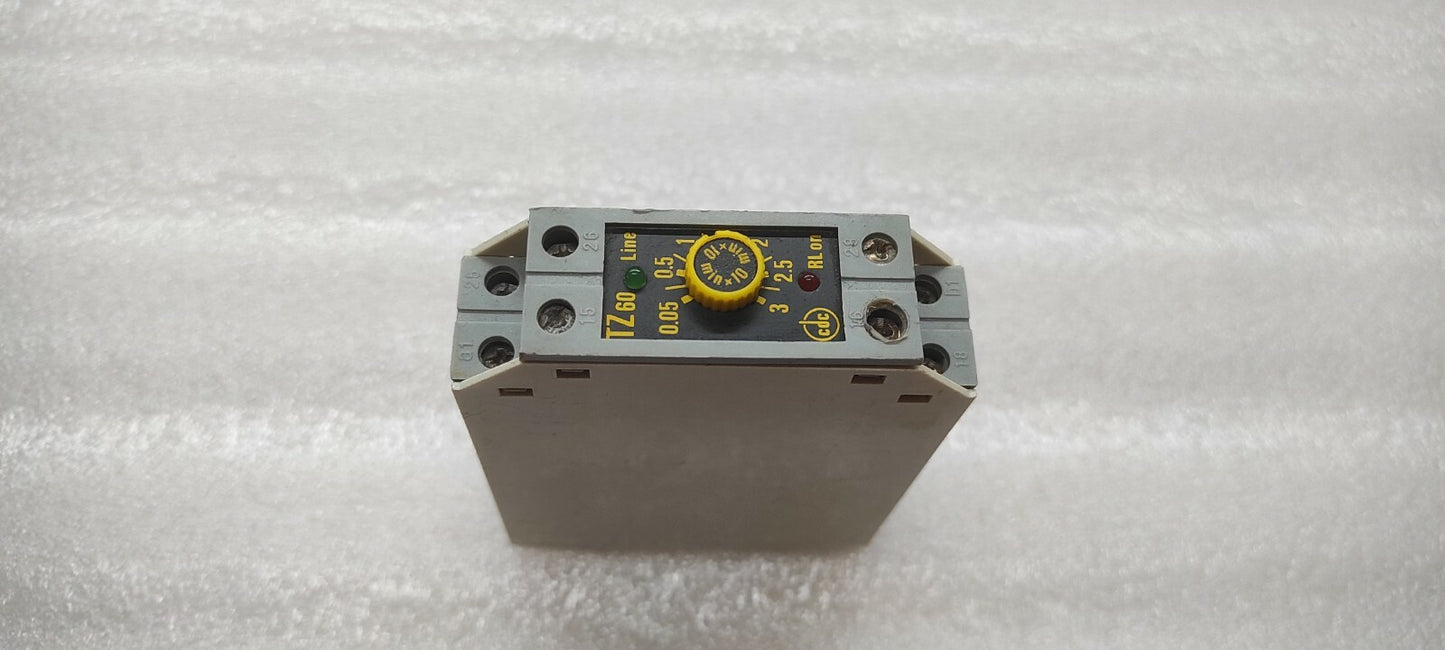CDC TZ60 24V AC-DC 0.05-3 10MINUTE TIMER RELAY
