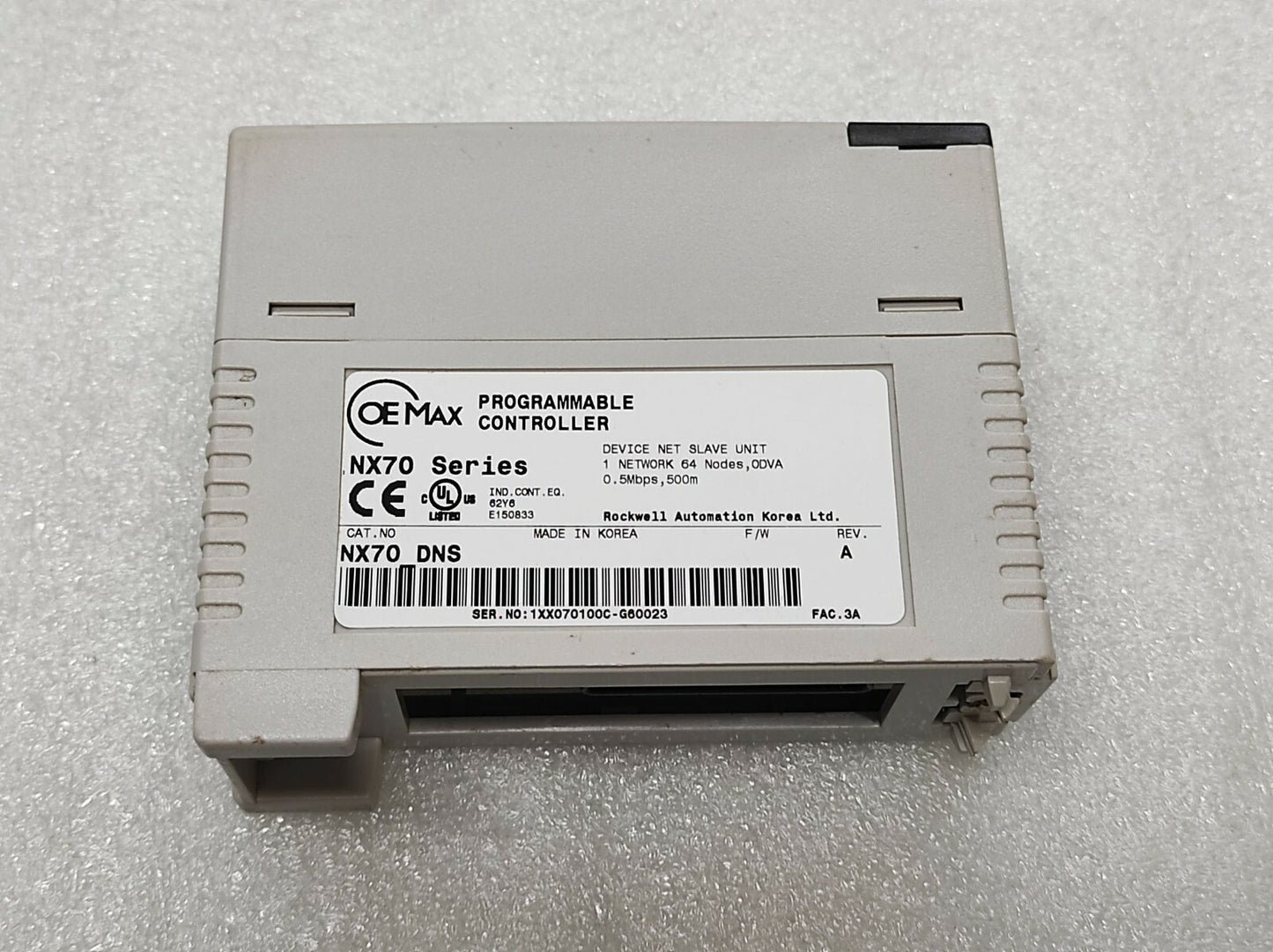 OE MAX NX70-DNS PROGRAMMABLE CONTROLLER