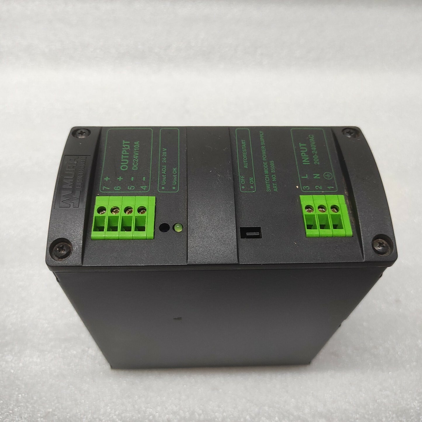 MURR ELEKTRONIK MCS10-230/24  POWER SUPPLY 85085 24VDC 10A