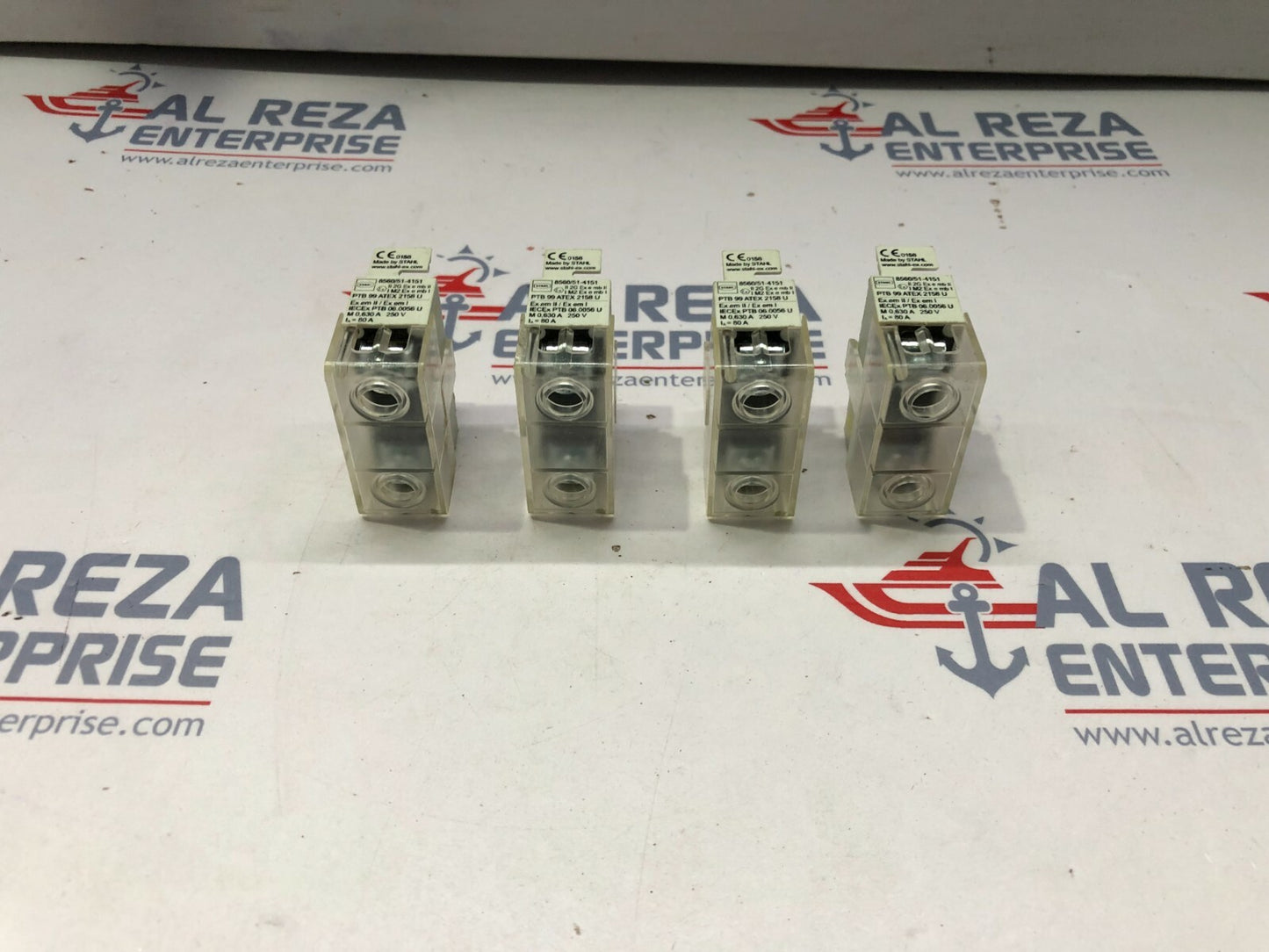 STAHL 8560/51-4151 SMALL FUSE BASE LOT OF 4 UNIT