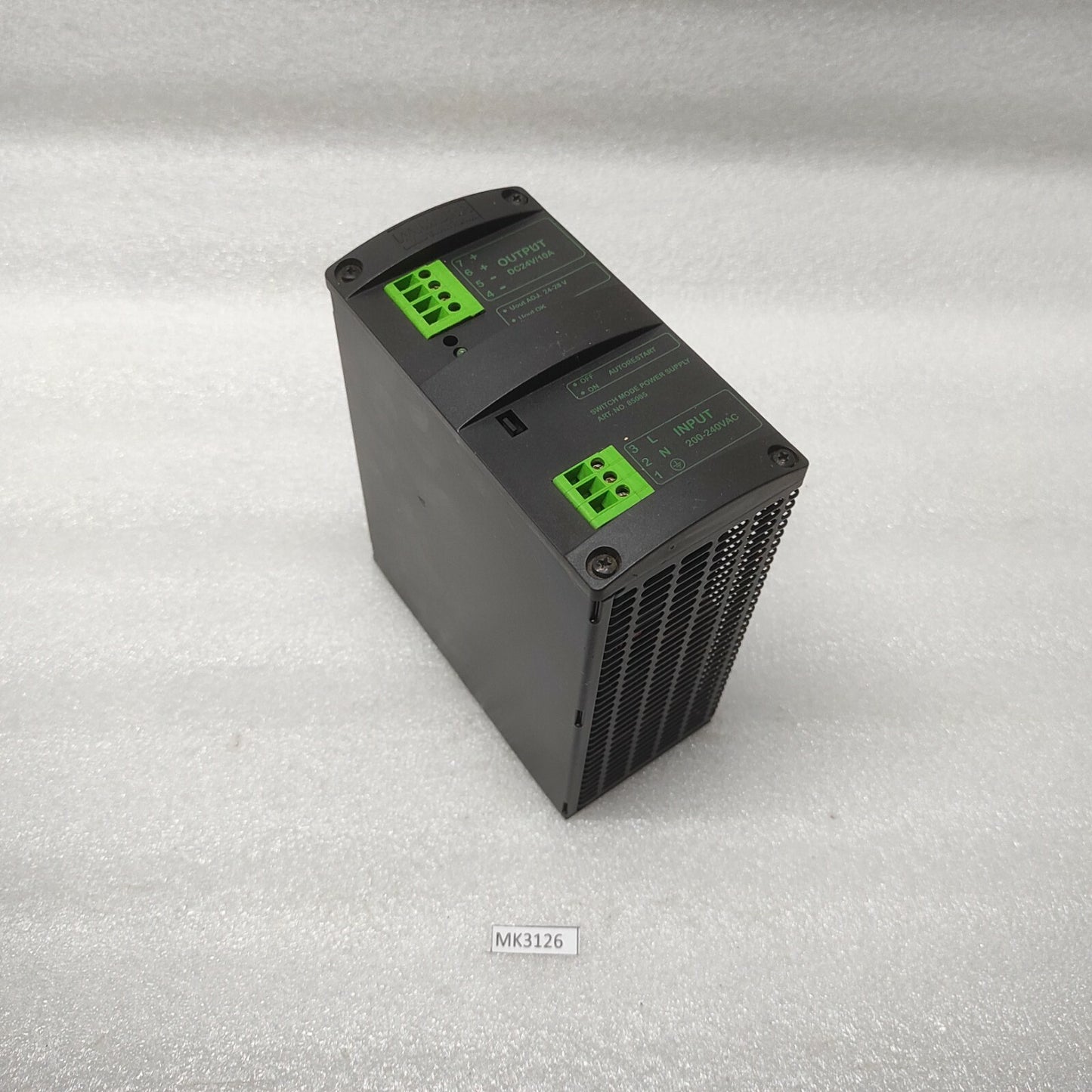 MURR ELEKTRONIK MCS10-230/24  POWER SUPPLY 85085 24VDC 10A