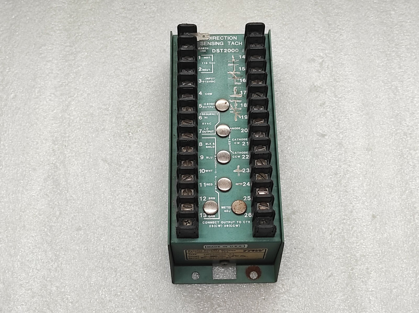 DYNALCO DST2000B-61 DIRECTION SENSING TACH DST2000