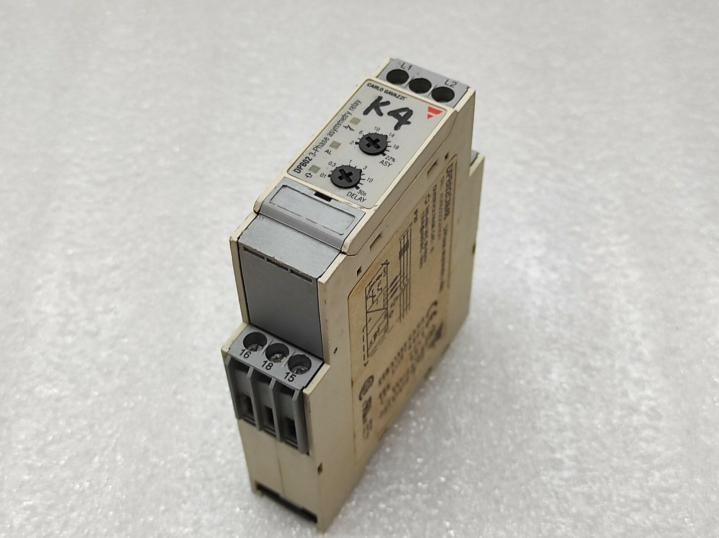 Carlo Gavazzi DPB02CM48 3-Phase Asymmentry Relay 380-450 VAC