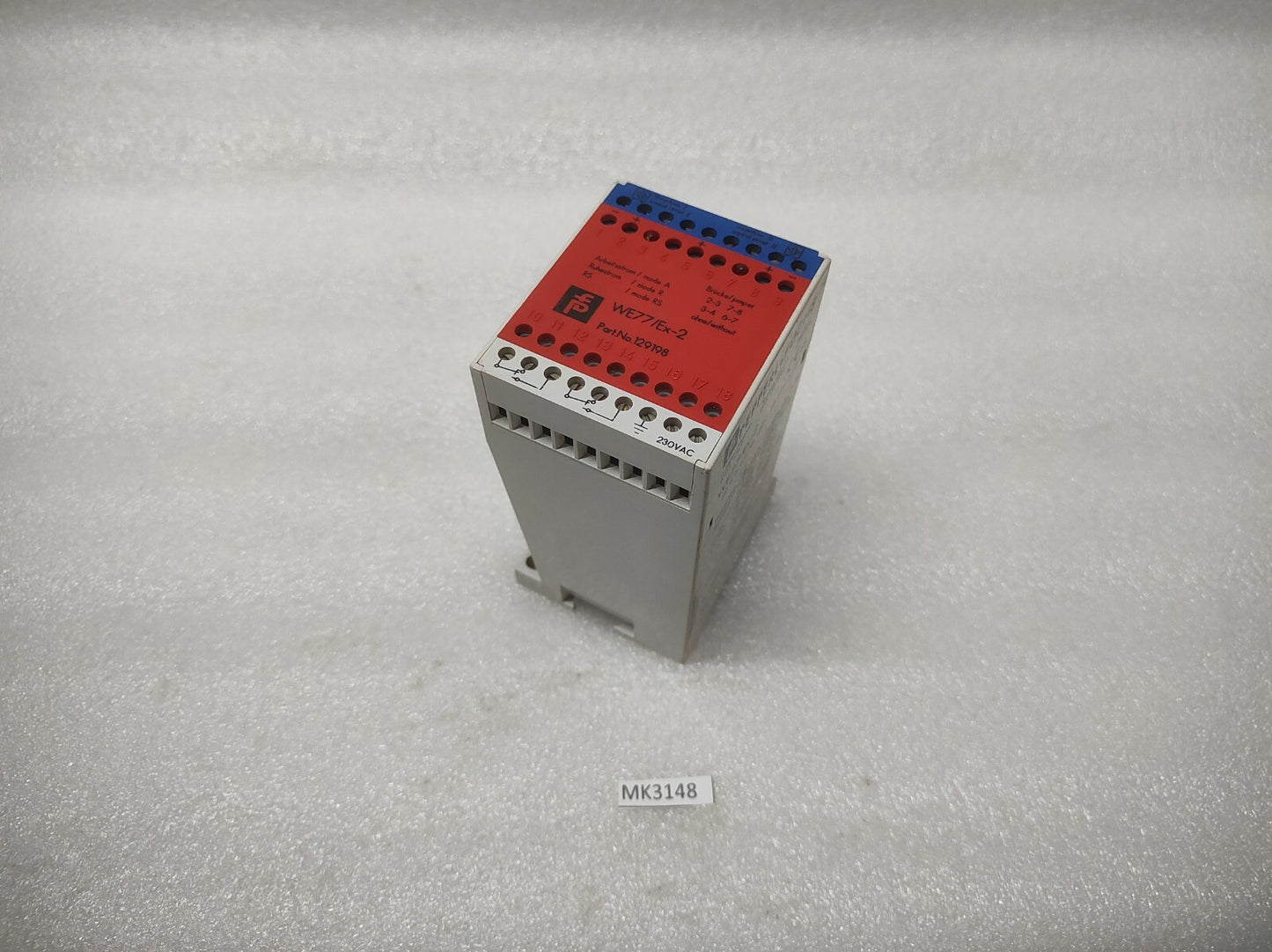 PEPPERL + FUCHS WE77/EX-2 SWITCH AMPLIFIER 129198 230VAC