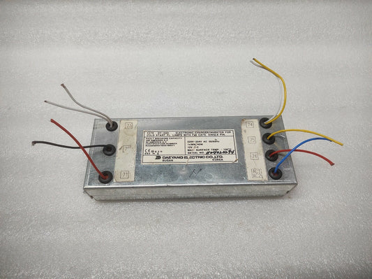 DAEYANG ELECTRIC DY-240I ELECTRONIC CHARGER - INVERTER FOR COLD START FL.LAMPS 2