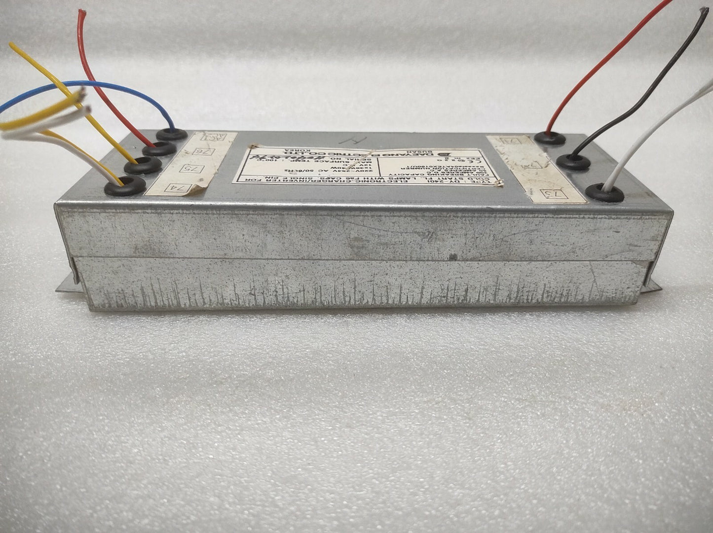 DAEYANG ELECTRIC DY-240I ELECTRONIC CHARGER - INVERTER FOR COLD START FL.LAMPS 2