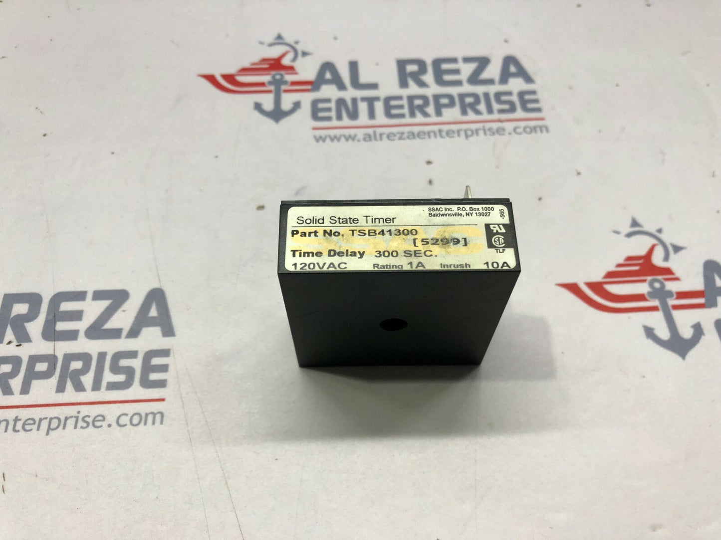 SSAC TSB41300 SOLID STATE TIMER 120VAC 300SEC TIME DELAY