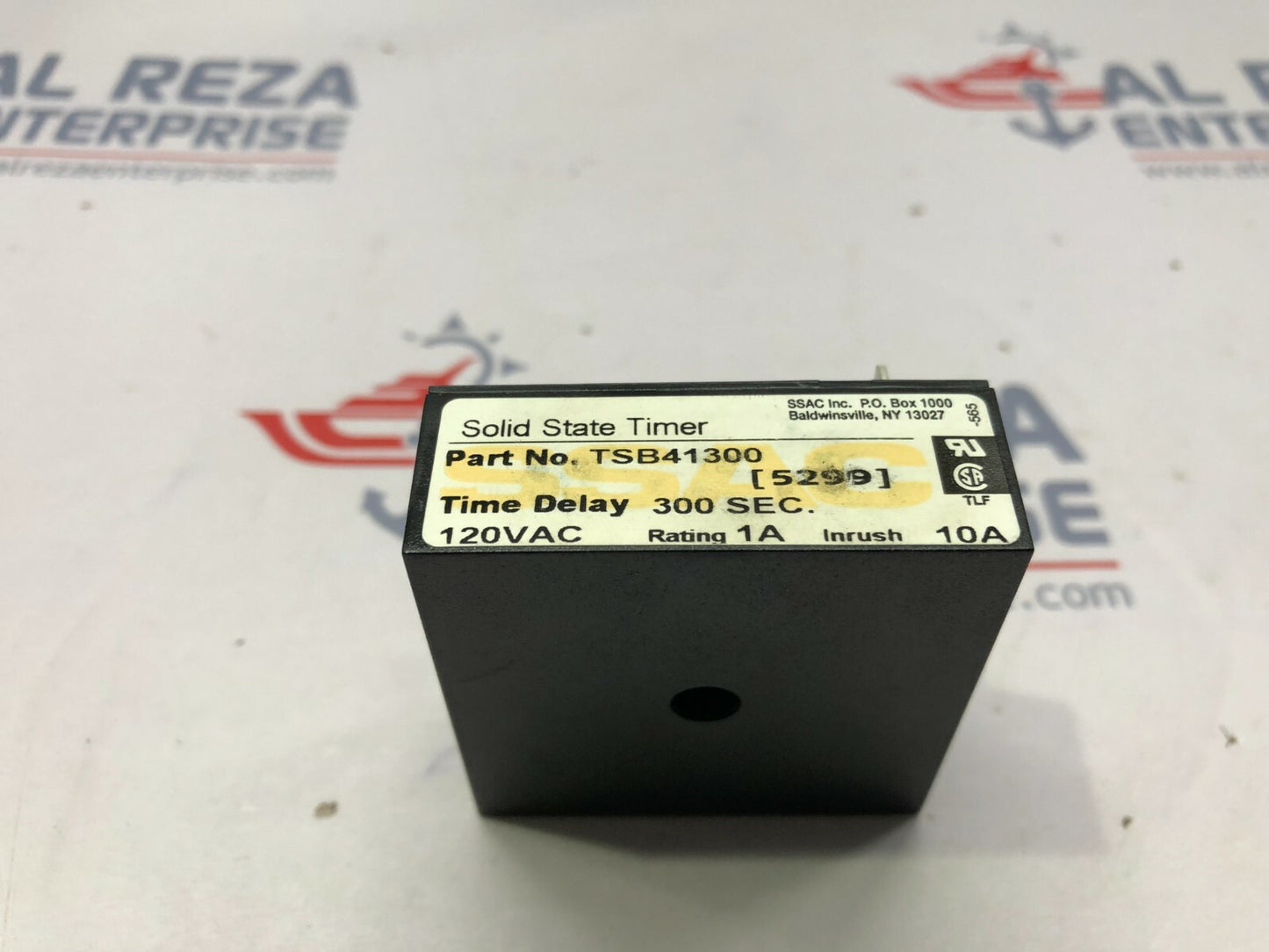 SSAC TSB41300 SOLID STATE TIMER 120VAC 300SEC TIME DELAY