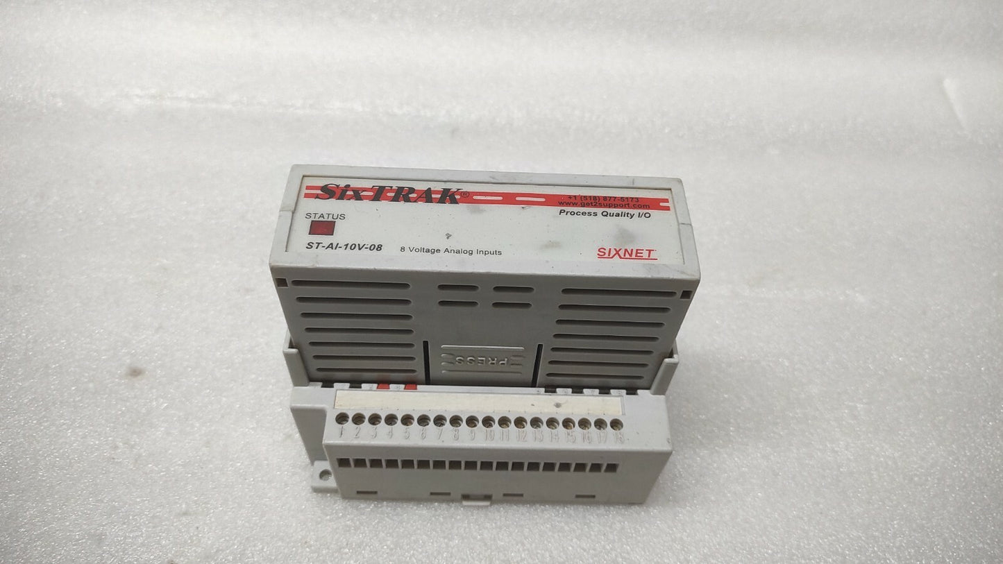 SIXNET ST-AI-10V-08 8-VOLTAGE ANALOG INPUT MODULE