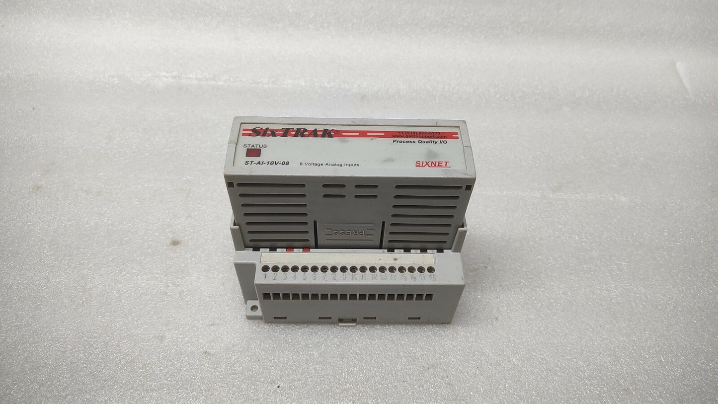 SIXNET ST-AI-10V-08 8-VOLTAGE ANALOG INPUT MODULE