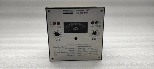 BENDER IRD-800-MYX A-ISOMETER 984666 INSULATION MONITOR 220V 5A 1100VA