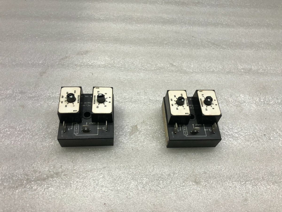 SSAC KSDR40A4 SOLID STATE TIMER 120VAC 0.1-10 SEC 1-100 MIN