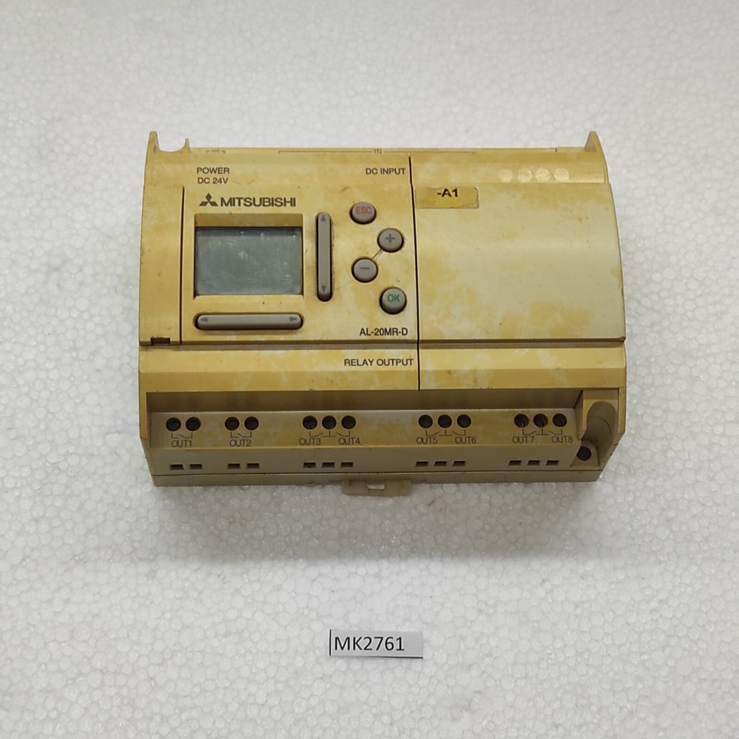 MITSUBISHI AL-20MR-D ALPHA LOGIC MODULE 24VDC