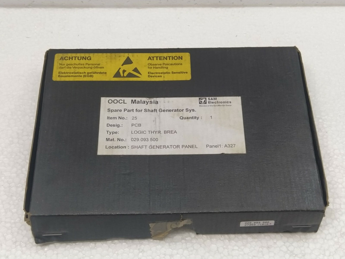 ALSTOM 029.093 500 LOGIC THYR BREA PCB Sam Electronics 029 093 500